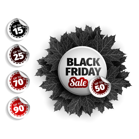 3d black friday sale tag design.のイラスト素材