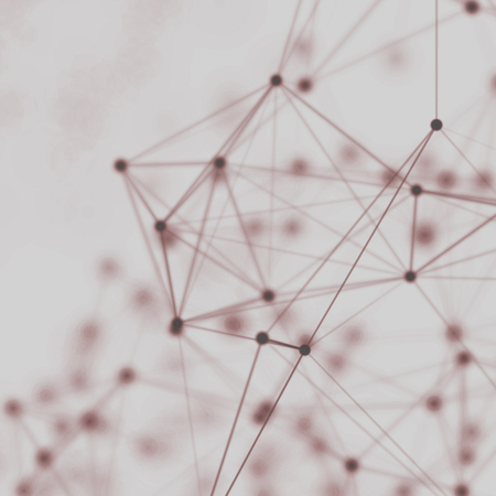 Abstract cybernetic particles background. Plexus fantasy technology background.の写真素材