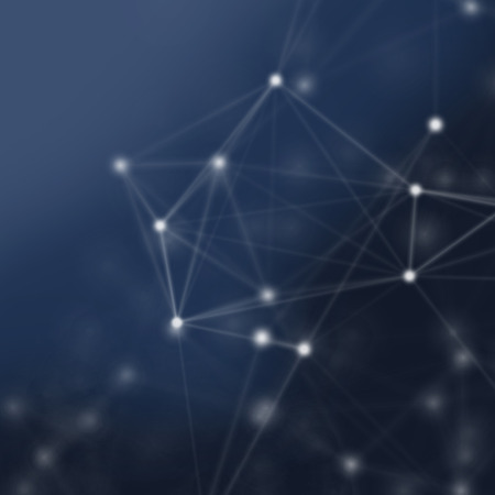 Abstract cybernetic particles background. Plexus fantasy technology background.の写真素材