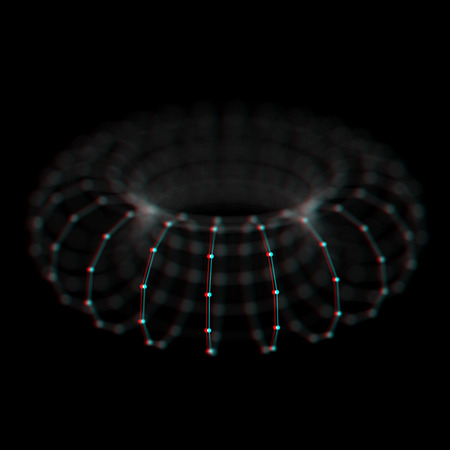 Abstract cybernetic particles background. Plexus fantasy technology background.の写真素材