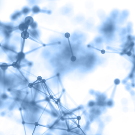 Abstract cybernetic particles background.の写真素材