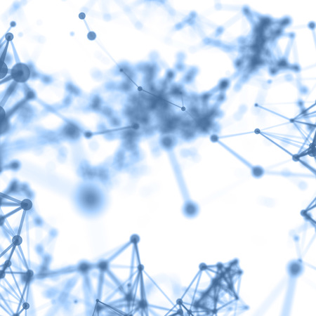 Abstract cybernetic particles background.の写真素材