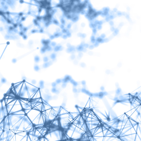 Abstract cybernetic particles background.の写真素材