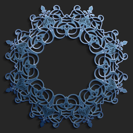 A Islamic oriental pattern set, Abstract vector circle ornament collection.のイラスト素材