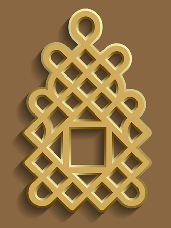 Islamic oriental pattern, Abstract vector element of ornament. Vector Muslim background. east ornament, Indian ornament, Persian motif. Can be used for wallpaper, web design, wedding cardsのイラスト素材