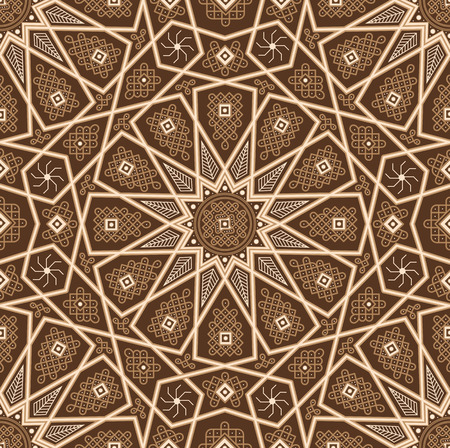 Set of islamic oriental patterns, Seamless arabic geometric ornament collection. Vector traditional muslim background. east culture, indian heritage, arabesque, persian motif, 3D. Ramadan kareem.のイラスト素材