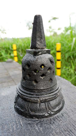 black stone with carvings
