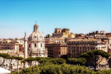 Picture of Rome with view on St. Peterのeditorial素材