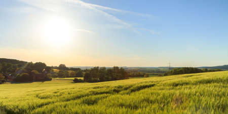 Bavarian spring landscapeの写真素材