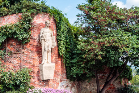 Graz Heroes Monument  19th century Heroes Monument for the defenders of the castle hill of the Styrian City of Graz against the french troops under Napoleonのeditorial素材