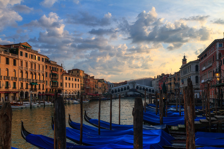 Canals of Venice  Picture from the lagoon city Venice in September in Italyのeditorial素材