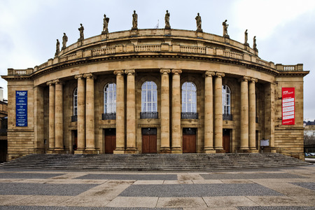 STUTTGART, GERMANY - JANUARY 25: City of Stuttgart. Opera Buildingのeditorial素材