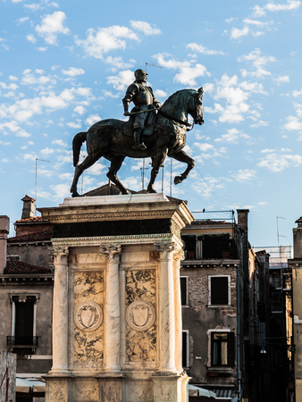 VENICE, ITALY - SEPTEMBER 06 2013: Statue in Venice, Italyの写真素材