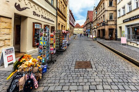 FORCHHEIM GERMANY MAY 27 2015: Forchheim Inner City with historical buildingsのeditorial素材