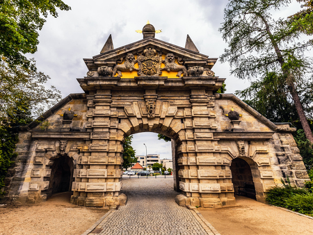 FORCHHEIM GERMANY MAY 27 2015: Forchheim City. Nuremberg Gateのeditorial素材