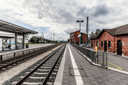 FORCHHEIM GERMANY MAY 27 2015: Forchheim City Railway Station