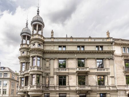 ZURICH SWITZERLAND MAY 14 2015: Inner City of Zurich Switzerland. Old Town at the riverのeditorial素材