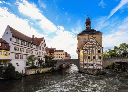 Scenic summer view of the old city hall in the Old Town of the World culture heritage city of...