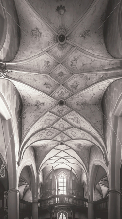 SCHESSLITZ, GERMANY - AUGUST 04 2015: Parish Church St. Kilian in the franconian City of Schesslitz in Bavaria, Germanyのeditorial素材