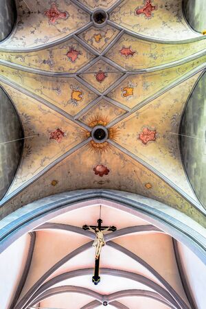 SCHESSLITZ, GERMANY - AUGUST 04 2015: Parish Church St. Kilian in the franconian City of Schesslitz in Bavaria, Germanyのeditorial素材
