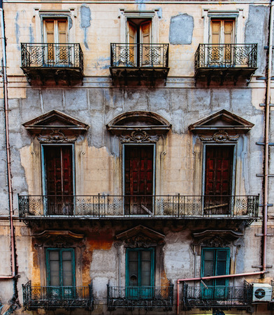 House in the City of Palermo, ITalyの写真素材