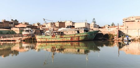 MAZARA, ITALY - NOVEMBER 07 2015: Mediterranean City of Mazara on a warm autumn dayの写真素材