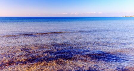 November Coast of Sicily, Italy near the city of Mazara on a warm autumn day. Travel pictureの写真素材