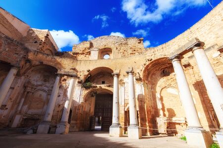 MAZARA, ITALY - NOVEMBER 07 2015: Mediterranean City of Mazara on a warm autumn dayの写真素材