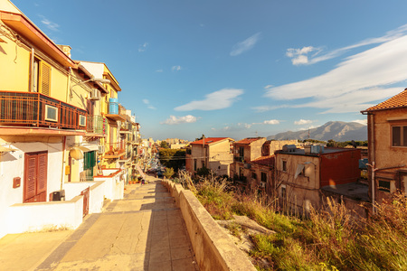Outdoor Landscape Picture from Monreale near Palermo on the island of Sicily, Italy on a warm and...