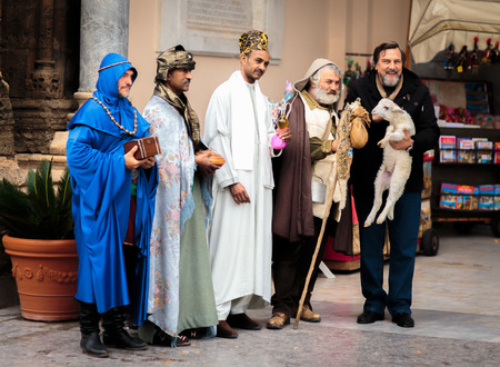 PALERMO, ITALY - JANUARY 06 2016: Epiphany of Christ in Palermo, Sicily. Thelfth Day in the capital...