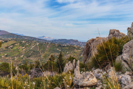 European Highlands. Sicilian Spring Landscapeの写真素材