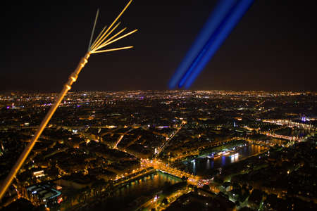 Paris. Night view from the Eiffel tower.