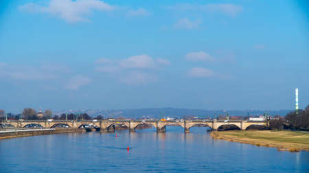 The Dresden city views in Sunny weather.の写真素材