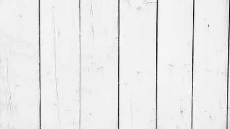 The background of white painted wooden boards.の写真素材