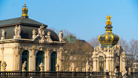 The Dresden city views in Sunny weather.の写真素材