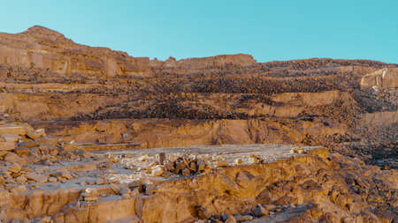 Egypt texture colored canyon in Sunny weather.