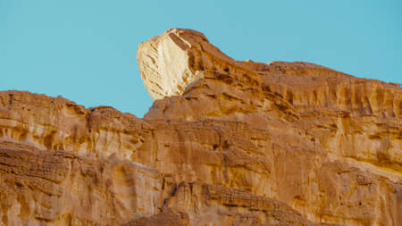 Egypt texture colored canyon in Sunny weather.