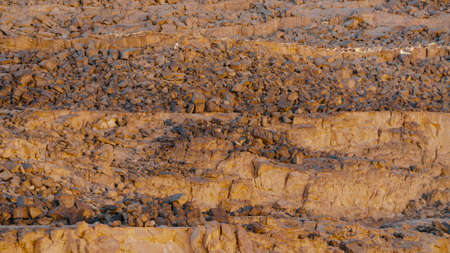 Egypt texture colored canyon in Sunny weather.の写真素材