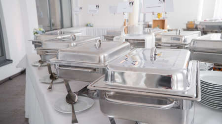 Buffet food, catering food party at restaurant.