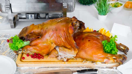 food wedding catering meat and vegetablesの写真素材