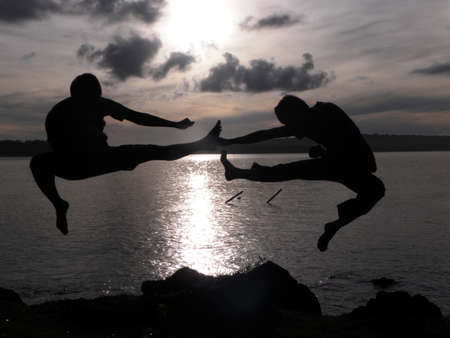 SIDE KICKの写真素材