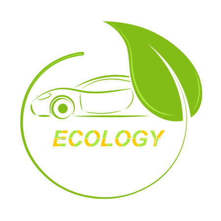 Eco car vector concept. Easy editable or Your designのイラスト素材