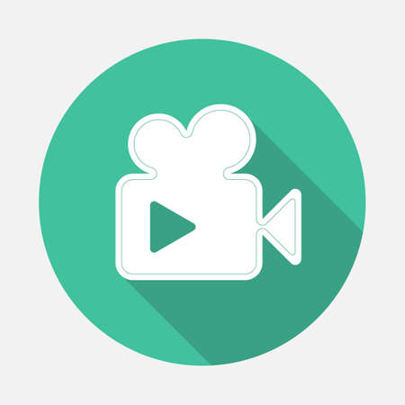 Sign  flat design style  camera. Vector  illustration.のイラスト素材