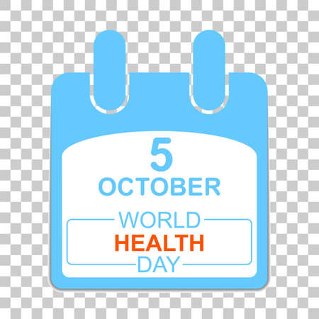 7 April International Health Day. Template Design concept Calendar style. Vector illustrationのイラスト素材