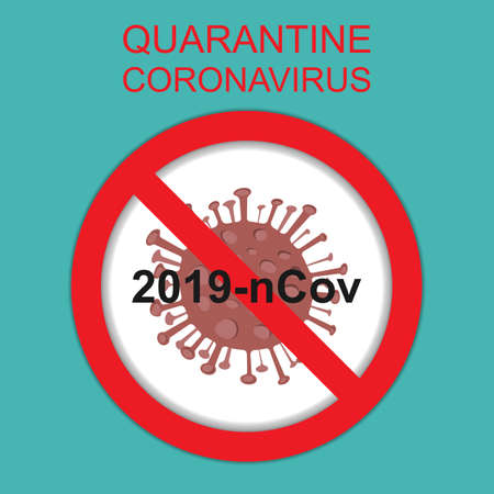 Quarantine coronavirus pandemia concept. Global epidemic COVID-19.のイラスト素材