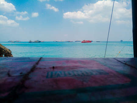 The ship is leaning near the dock