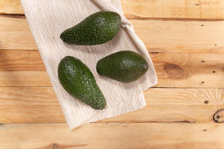 Fresh fruit avocado top view. Diet food for a scratchy lifestyle