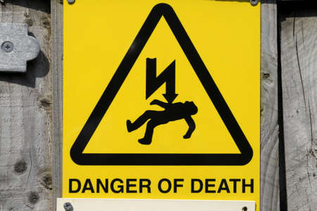 Danger warning sinの写真素材