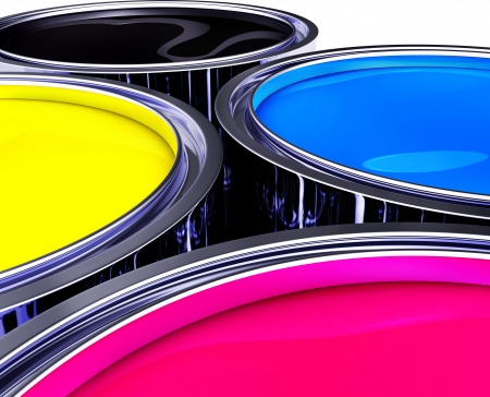 paint potsの写真素材