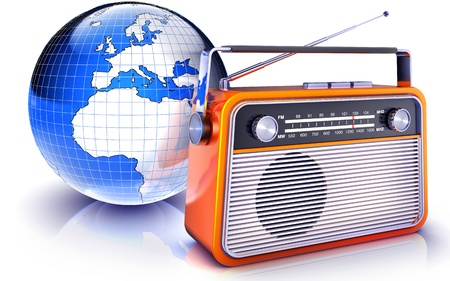 internet radioの写真素材